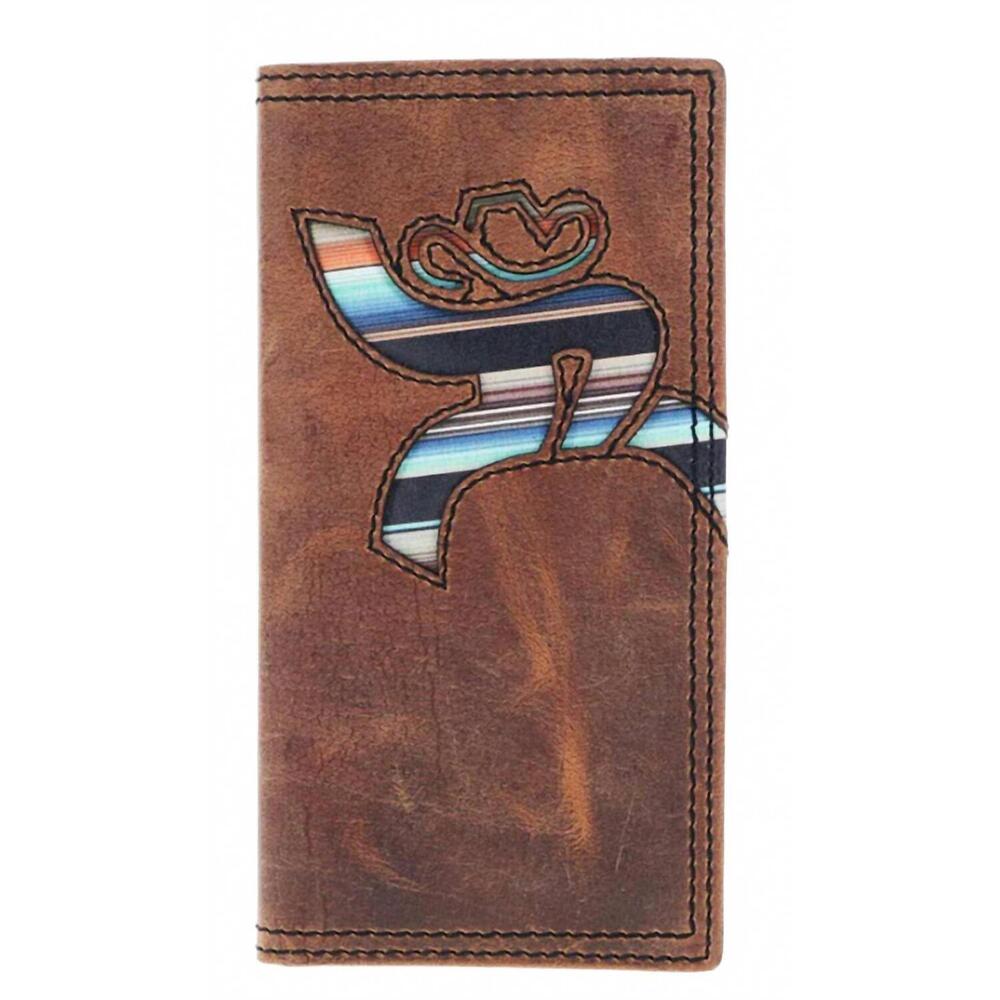NEW HOOEY serape rodeo wallet in brown/multi